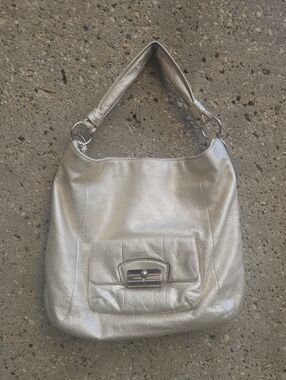 Coach Metallic Gold Shoulder Hobo Bag